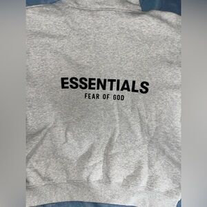 Essentials Men’s Medium Light Heath Hoodie (NWT)